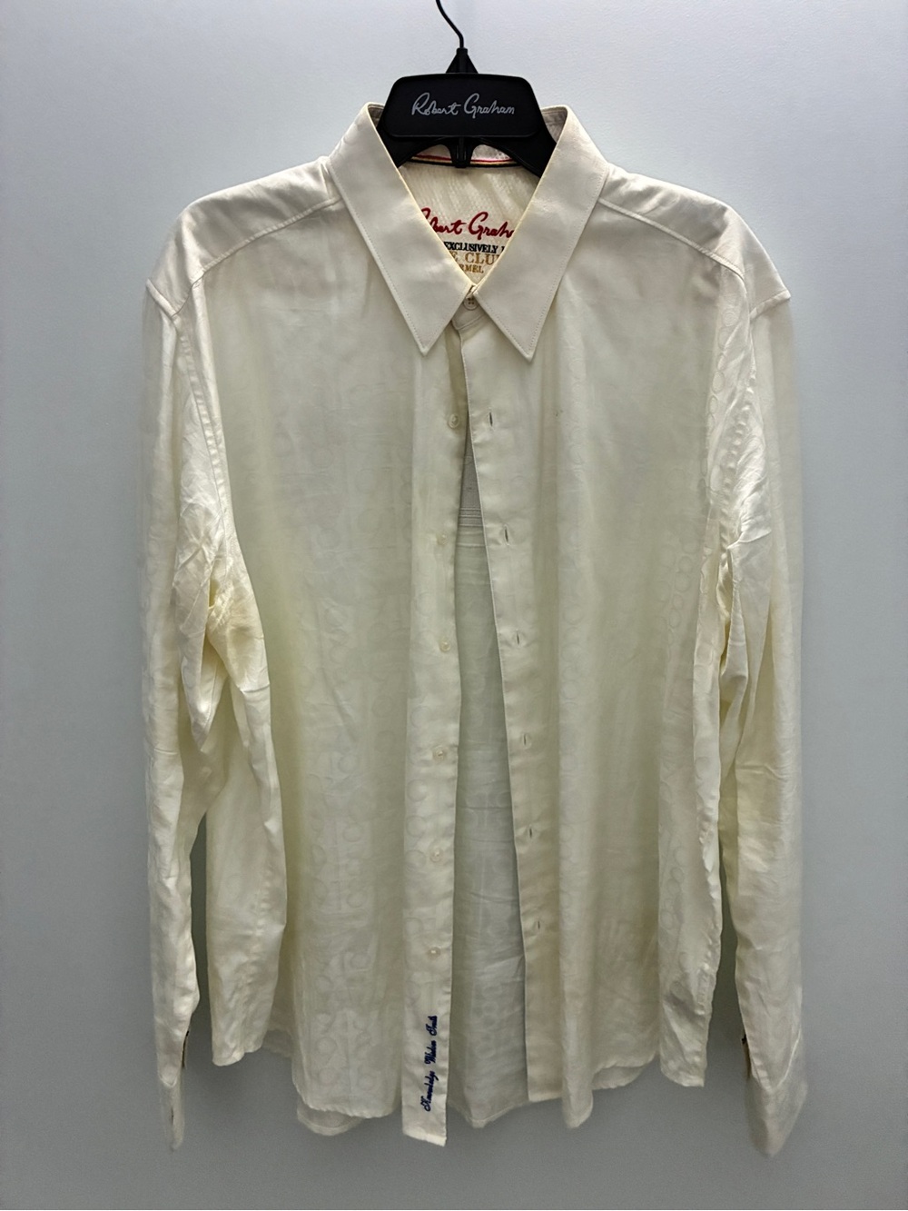 Robert Graham PORSCHE 918 White Jacquard Long Sleeve Dress Shirt